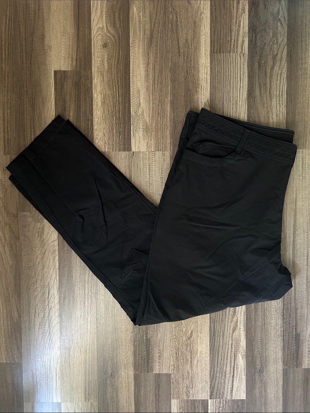 Swiss Tech Men's Black Stretch Chinos